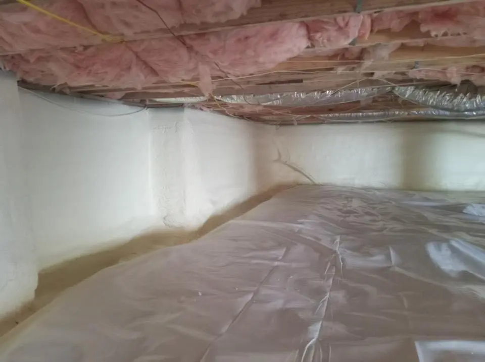 Crawl space encapsulation with closed-cell spray foam for Spray Foam Roofing in Pace